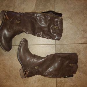 Brown Just Fab boots